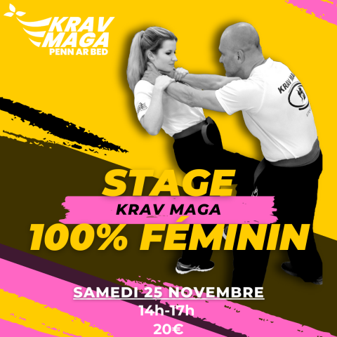 Stage Féminin de Krav Maga - Découverte de la Self-Défense - samedi 25/11/23 à Quimper