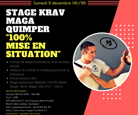 Stage Krav Maga 100% Mise en situation