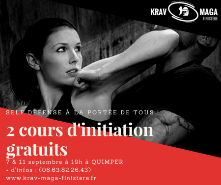 2 cours d'initiation gratuits de Krav Maga à Quimper