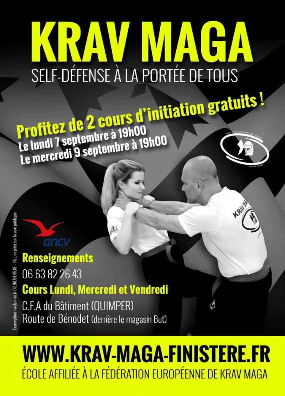 Cours d'initiation gratuits au Krav Maga - Self défense - à Quimper