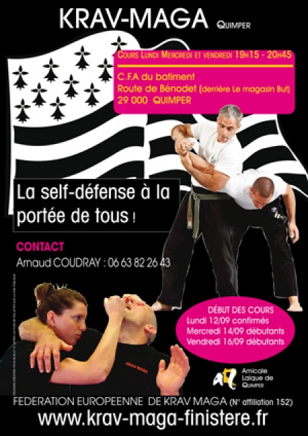 Reprise des cours de Krav Maga à Quimper